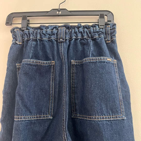 Zara Women's Blue high waisted paperbag Jeans - Picture 11 of 12